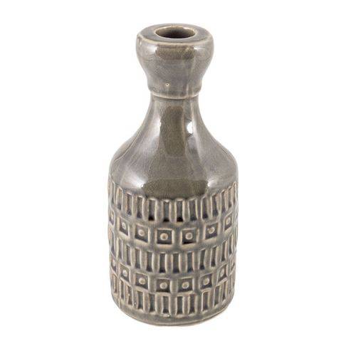 Vaso Cerâmica Cinza