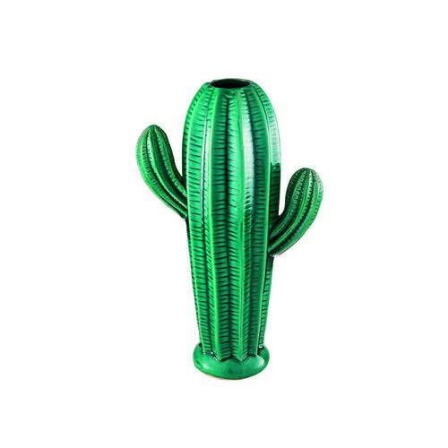 Vaso Cerâmica Decorativo Verde 19X30,5X10Cm