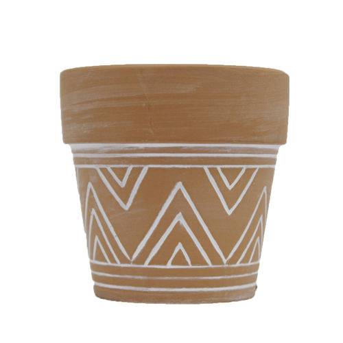 Vaso Cerâmica Terracota 7 Cm Azteca Barro Cone