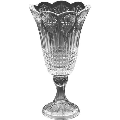 Vaso com Base de Cristal Journey Wolff Transparente 19,3x19,3x39,5cm - Rojemac