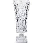 Vaso Cristal com Base Ice Rock Wolff Transparente 33,5cm - Rojemac