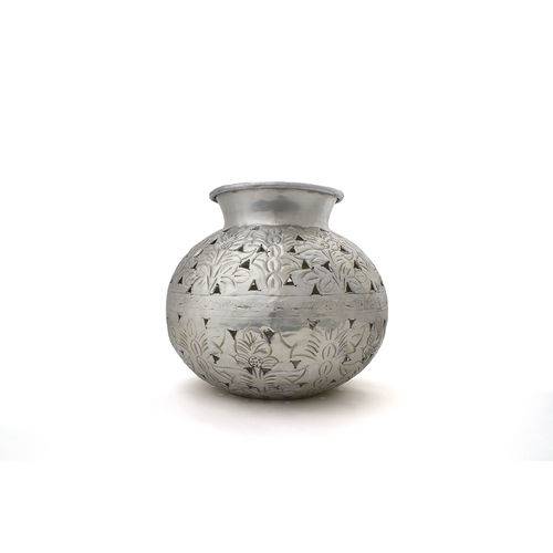 Vaso de Alumínio Recortado Flores - VA0261