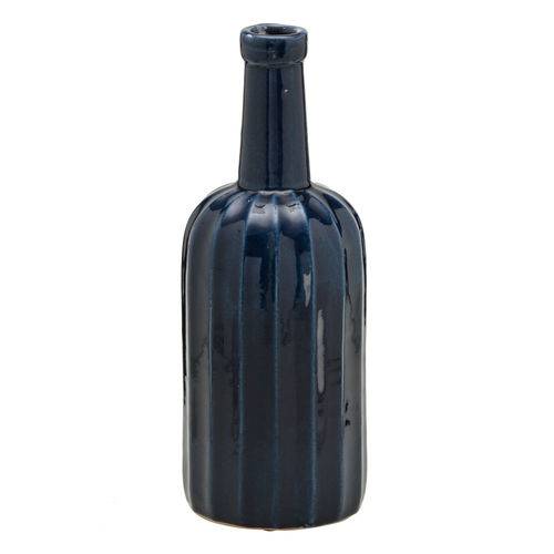 Vaso de Cerâmica 31cm Azul Escuro Espressione