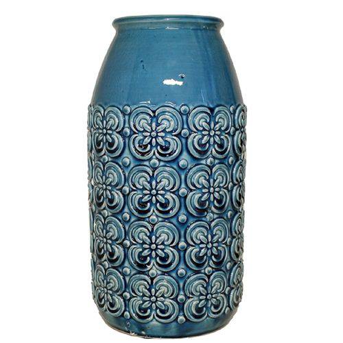 Vaso de Cerâmica Azul P