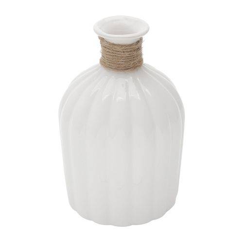 Vaso de Cerâmica Branco 15cm Celo Prestige