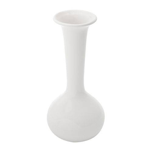 Vaso de Cerâmica Branco 18,5cm Trumpet Prestige