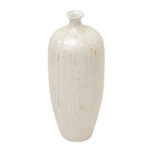 Vaso de Cerâmica Branco 53cm Mop Prestige
