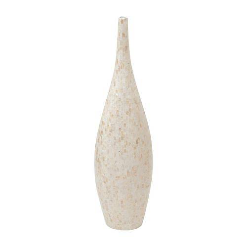 Vaso de Cerâmica Branco 93cm Mop Prestige