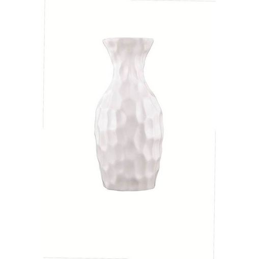 Vaso de Cerâmica Branco Faium 6269 Mart
