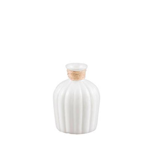 Vaso de Cerâmica Celo Branco 15 Cm