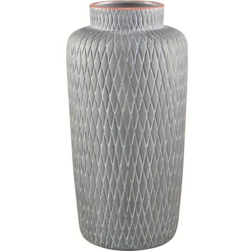 Vaso de Cerâmica Cinza Ashe 7054 Mart