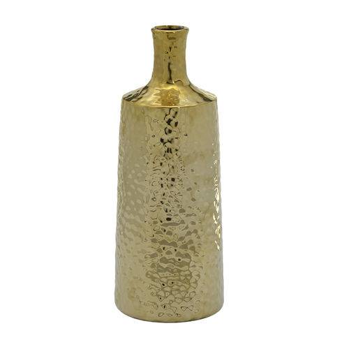 Vaso de Ceramica 33cm Dourado Concepts Life