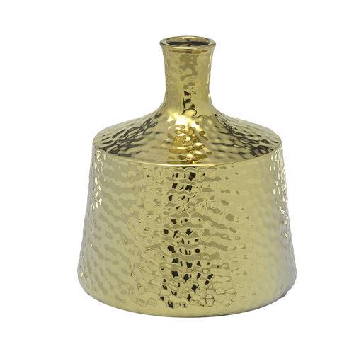 Vaso de Ceramica 23cm Dourado Concepts Life