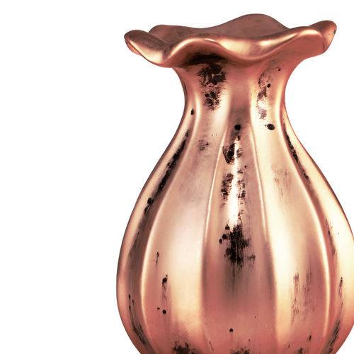 Vaso de Cerâmica Cobre Clay 7266 Mart