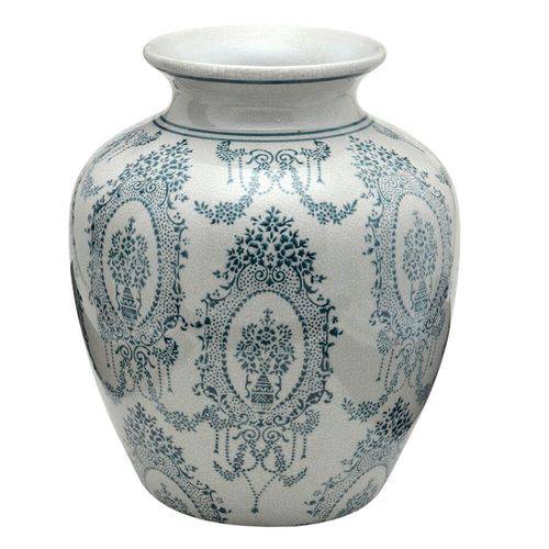Vaso de Cerâmica Decorativo para Mesa Arabesco
