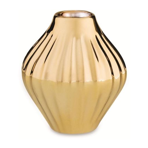 Vaso de Cerâmica Dourado 8cm Tadeu Mart