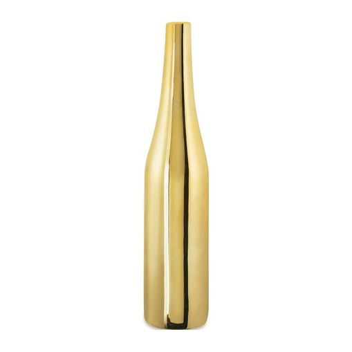 Vaso de Cerâmica Dourado Champagne Bottle 8665 Mart