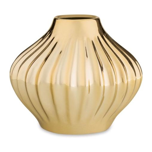 Vaso de Cerâmica Dourado Eolo I 9030 Mart