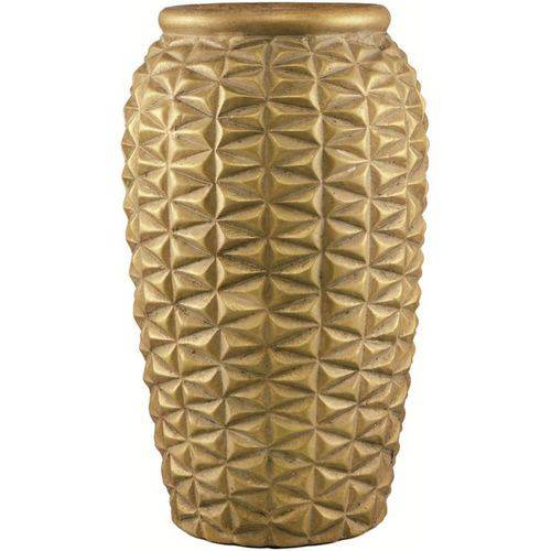 Vaso de Cerâmica Dourado Pine Pequeno 6871 Mart