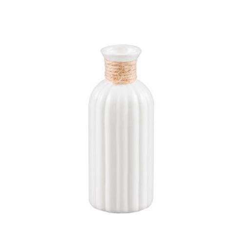 Vaso de Cerâmica India Branco 19,5 Cm