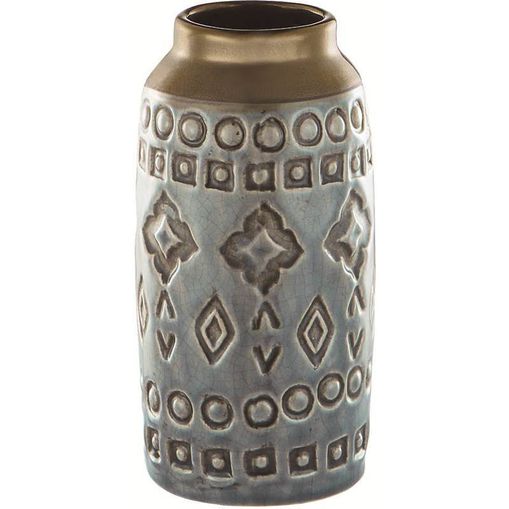 Vaso de Cerâmica Indigo Exotic 5599 Mart