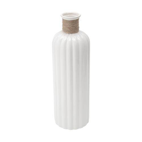 Vaso de Cerâmica Marrocos Branco 38,5cm