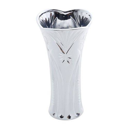 Vaso de Cerâmica Prata 21cm Starling Prestige