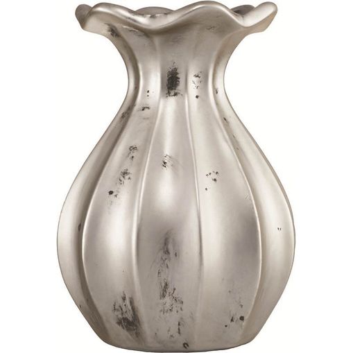 Vaso de Cerâmica Prata Ceno 7005 Mart