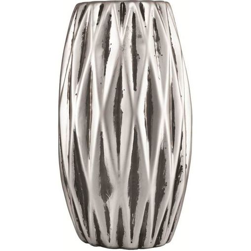 Vaso de Cerâmica Prata Fane 7009 Mart