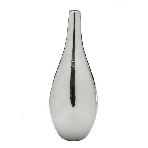 Vaso de Ceramica Prata Like 34cm Espressione