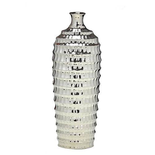 Vaso de Ceramica Prata Lulu 44cm Espressione