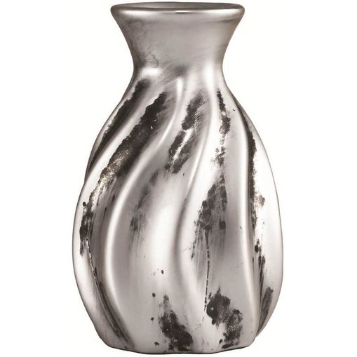 Vaso de Cerâmica Prata Roar 7013 Mart