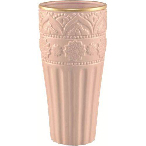 Vaso de Cerâmica Rosa Cup Grande 7072 Mart