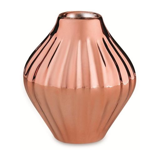 Vaso de Cerâmica Rosé Gold 8cm Tadeu Mart