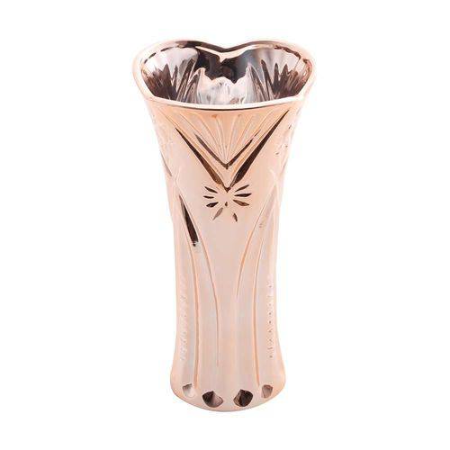 Vaso de Ceramica Starling C/ Pintura Eletrostática Rose Gold - F9-25679