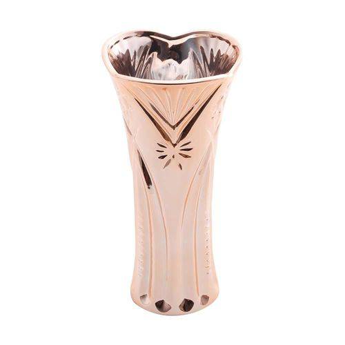 Vaso de Ceramica Starling C/ Pintura Eletrostática Rose Gold - F9-25679