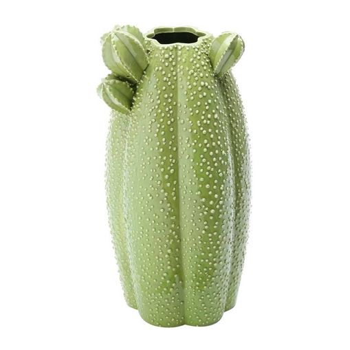 Vaso de Cerâmica Verde 28cm Cactos Prestige