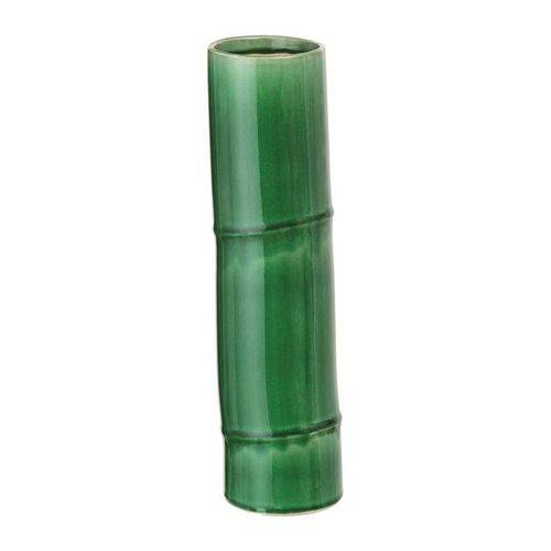 Vaso de Cerâmica Verde 33cm Bambu 7627 Mart