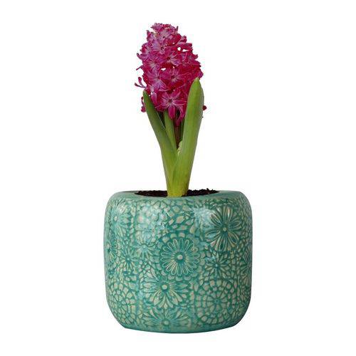Vaso de Cerâmica Verde Flowers Urban