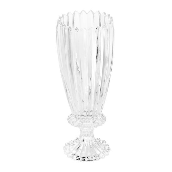 Vaso de Cristal com Pé Geneva 14,2X14,2X37,2cm - 2,77Kg