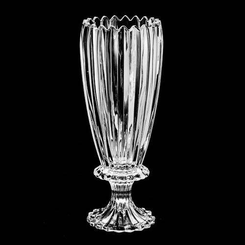 Vaso de Cristal com Pé Geneva 36cm Wolff - R25533