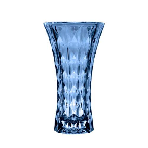 Vaso de Cristal Diamant Azul 25,5 Cm