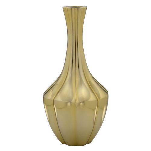 Vaso de Metal Beauty Dourado 48cm Espressione