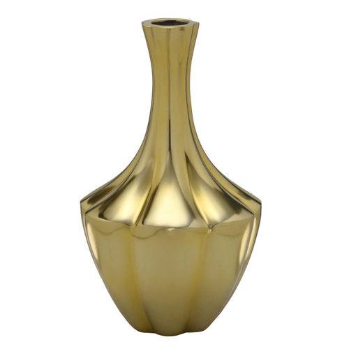 Vaso de Metal Beauty Dourado 37cm Espressione