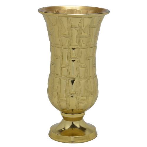 Vaso de Metal Dourado Alena 44cm Espressione