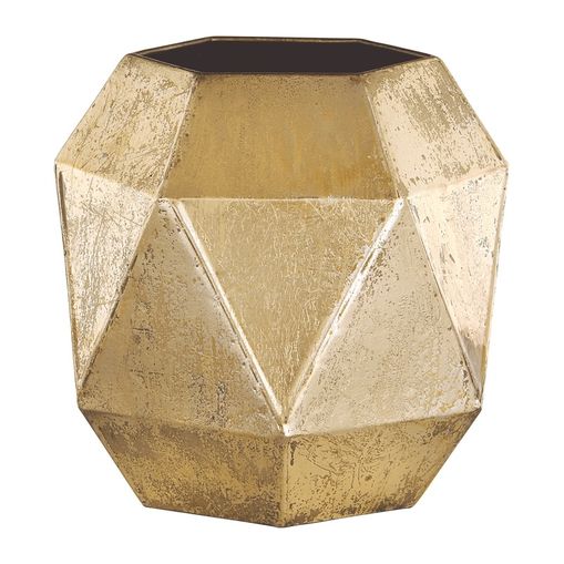 Vaso de Metal Dourado Egito 5552 Mart