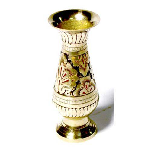 Vaso de Metal Dourado - Esmaltado- VA0126