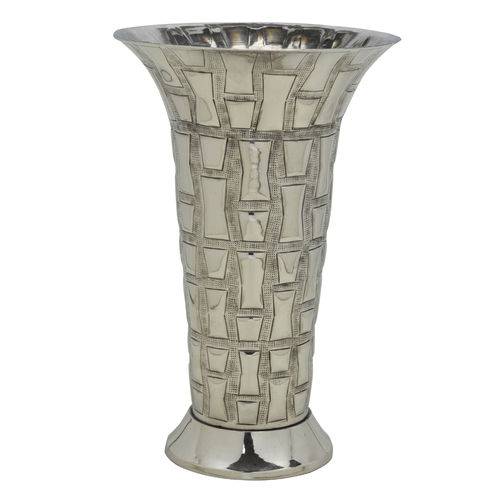 Vaso de Metal Prata Melli 44cm Espressione