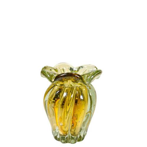 Vaso de Murano Jasmine Ambar 10x14 Cm
