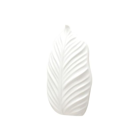 Vaso de Parede Palm Leaf 10 Cm Branco